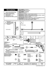 Subaru H471SAJ100 Notice D'installation