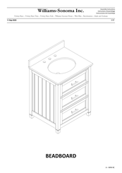 Williams-Sonoma Beadboard Instructions D'assemblage