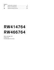 Gaggenau RW466764 Notice D'utilisation