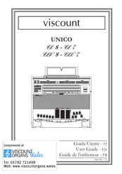 Viscount Physis UNICO CLV 8 Guide De L'utilisateur