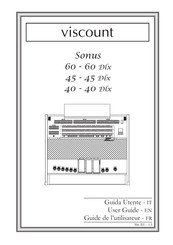Viscount Sonus 60 Dlx Guide De L'utilisateur