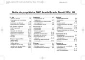 GMC Acadia Denali 2014 Guide Du Propriétaire