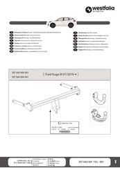 Westfalia 307 643 600 001 Notice De Montage Et D'utilisation