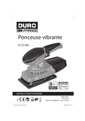 DURO PRO D-SS 260 Instructions D'origine