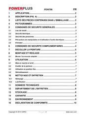 Powerplus POW706 Mode D'emploi