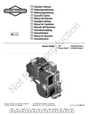 Briggs & Stratton I/C 475 Série Manuel De L'opérateur