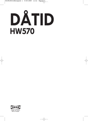 IKEA DATID HW570 Mode D'emploi