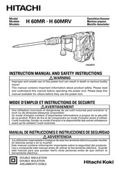 Hitachi Koki H 60MR Mode D'emploi