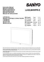 Sanyo CE42LM4WPR-E Manuel D'utilisation