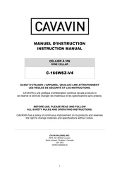 Cavavin C-166WSZ-V4 Manuel D'instructions