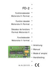 tams elektronik FD-2 Mode D'emploi