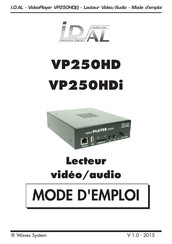 I.D.AL VP250HD Mode D'emploi