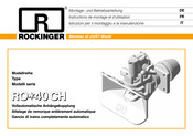 JOST ROCKINGER RO 413A51501 Instructions De Montage Et D'utilisation
