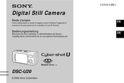 Sony Cyber-shot U DSC-U20 Mode D'emploi