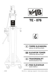 VMB TE-076 Mode D'emploi