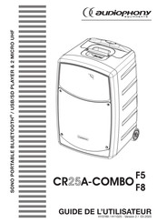 audiophony CR25A-COMBO F8 Guide De L'utilisateur