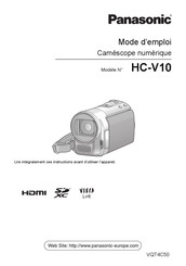 Panasonic HC-V10 Mode D'emploi