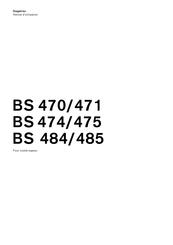 Gaggenau BS 484/485 Notice D'utilisation
