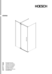 HOESCH ADANA-R-75x150 Instructions De Montage