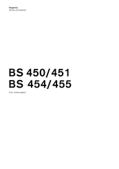 Gaggenau BS 454 Notice D'utilisation