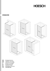 HOESCH ONE&ONE Instructions De Montage