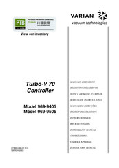 Varian Turbo-V 70 Notice De Mode D'emploi