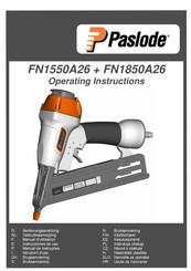 Paslode FN1850A26 Mode D'emploi
