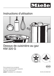 Miele KM 320 G Instructions D'utilisation