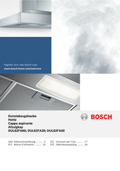 Bosch DUL62FA20 Notice D'utilisation
