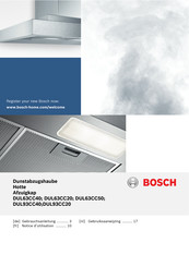 Bosch DUL63CC40 Notice D'utilisation