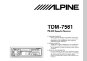 Alpine TDM-7561 Mode D'emploi