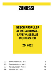 Zanussi ZDI 6052 Notice D'utilisation