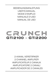 Crunch GTi2200 Mode D'emploi