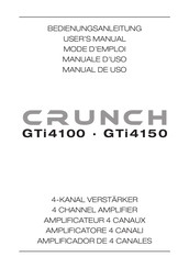 Crunch GTi4150 Mode D'emploi