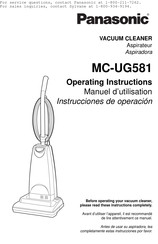 Panasonic MC-UG581 Manuel D'utilisation