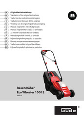 Güde Eco Wheeler 1000 E Traduction Du Mode D'emploi D'origine