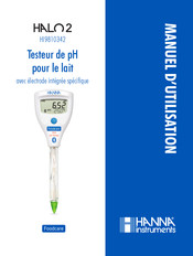 Hanna Instruments Halo 2 HI9810342 Manuel D'utilisation