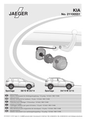 Jaeger 21100551 Instructions De Montage