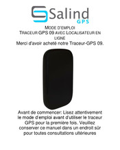 Salind TRACEUR-GPS 09 Mode D'emploi