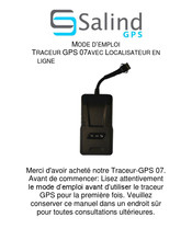 Salind Traceur-GPS 07 Mode D'emploi