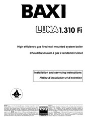 Baxi LUNA 1.310 Fi Notice D'installation Et D'entretien