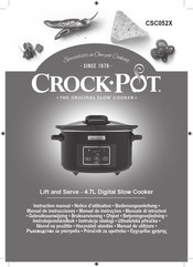 Crock-Pot CSC052X Notice D'utilisation