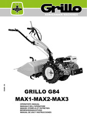 Grillo G84 MAX1 Manuel D'emploi Et D'entretien