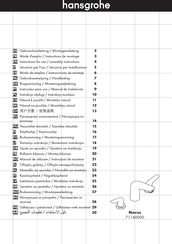 Hansgrohe Novus 71140000 Mode D'emploi / Instructions De Montage