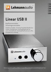 Lehmannaudio Linear USB II Mode D'emploi