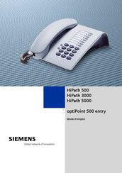 Siemens optiPoint 500 entry Mode D'emploi