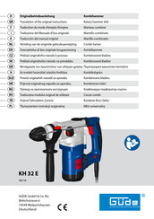 Güde 58116 Traduction Du Mode D'emploi D'origine