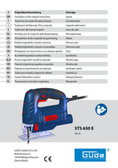 Güde 58125 Traduction Du Mode D'emploi D'origine