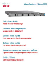 Cisco Business Edition 6000 Guide De Démarrage Rapide