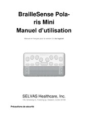 SELVAS Healthcare BrailleSense Polaris Mini Manuel D'utilisation
